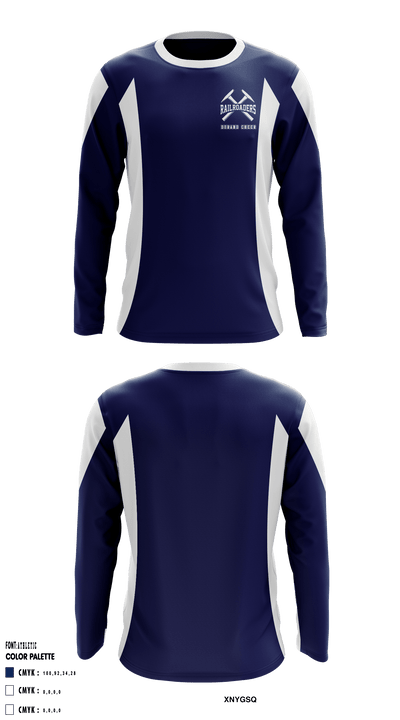 Durand High School Cheer 28550750 Long Sleeve Performance Shirt - 1