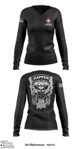 2nd PLT Chainsmokers 3207502 Women's Long Sleeve V-neck Shirt - 2