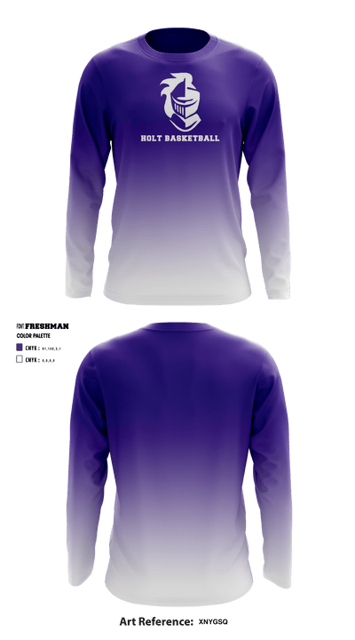 Holt High School Basketball 91227614 Long Sleeve Shooting Shirt - 1