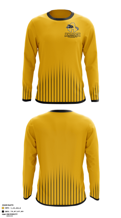 Antioch High School Golf 48869557 Long Sleeve Performance Shirt - 1