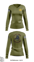 A/3-2 ADA 39391008 Women's Long Sleeve V-neck Shirt - 3
