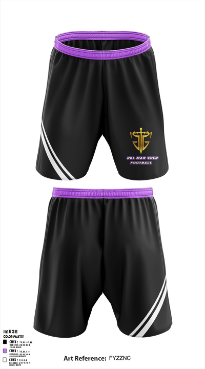 Del Mar Gold 26772335 Athletic Shorts With Pockets - 1