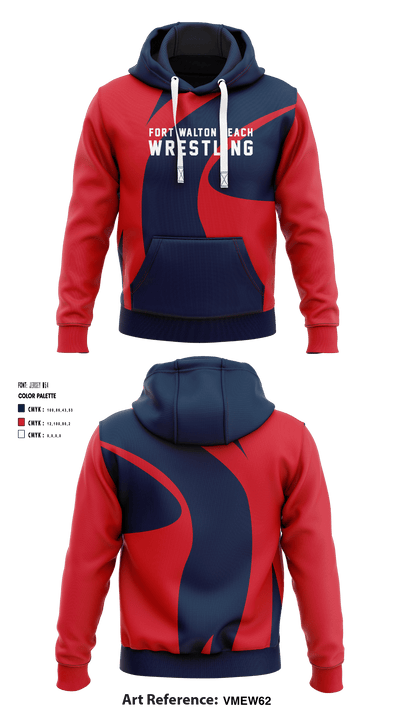 Fort Walton Beach Wrestling 72540900 Hoodie - 1