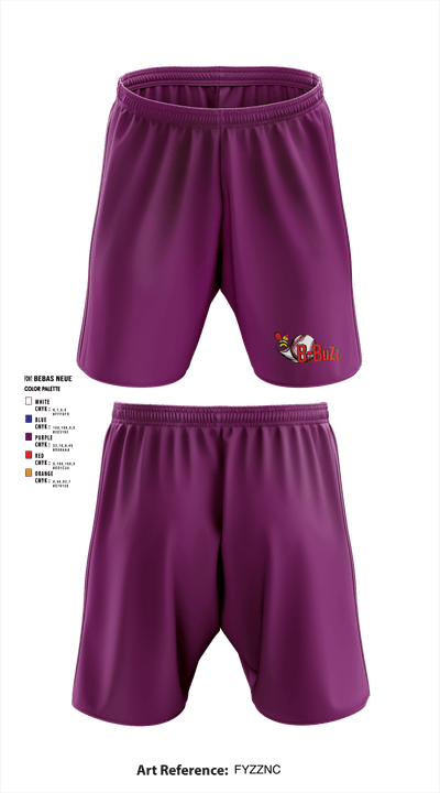 B Buzz Baseball League 70409945 Athletic Shorts With Pockets - 4