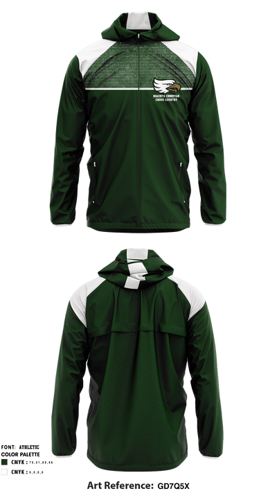 Ouachita Christian School Cross Country 45033072 Windbreaker - 1