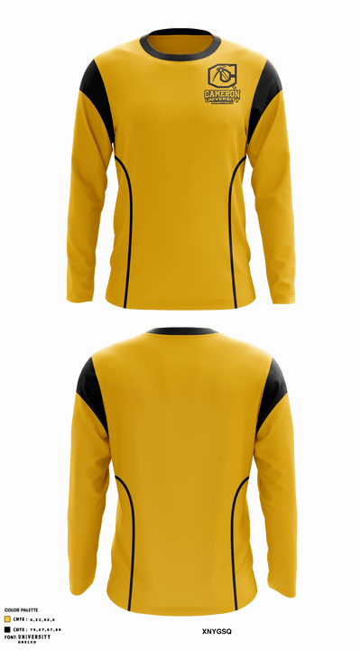 Cameron University Basketball 18659013 Long Sleeve Performance Shirt - 1