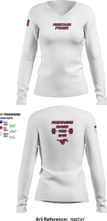 Nixon Smiley Powerlifting 50185525 Women's Long Sleeve V-neck Shirt - 2