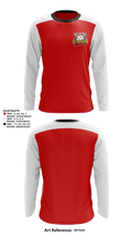 North Henry Youth Baseball Association 93811895 Long Sleeve Performance Shirt - 1