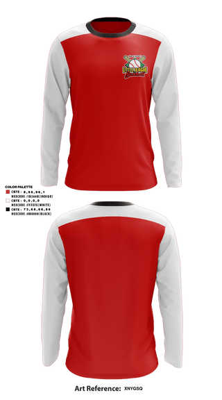 Long Sleeve Performance Shirt, North Henry Youth Baseball Association, Baseball, Teamtime, Team time, sublimation, custom sports apparel, team uniforms, spirit wear, spiritwear, sports uniforms, custom shirts, team store, custom team store, fundraiser sports, apparel fundraiser
