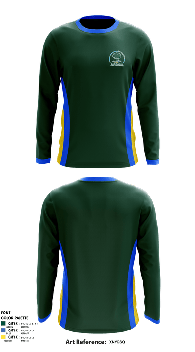 South Kingstown Parks & Recreation 83401410 Long Sleeve Performance Shirt - 1