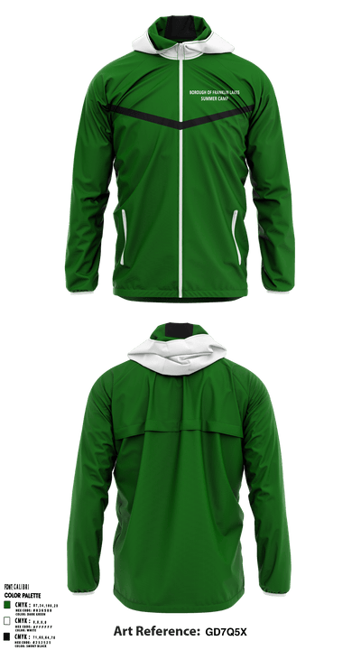 Borough Of Franklin Lakes Summer Camp 29325070 Windbreaker - 1