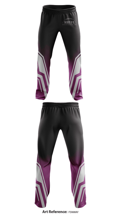 Monterey Bay Youth Football League 75637743 Sweatpants - 1