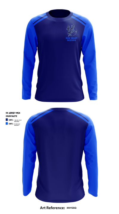 Deer Valley High School Baseball 11969227 Long Sleeve Performance Shirt - 1