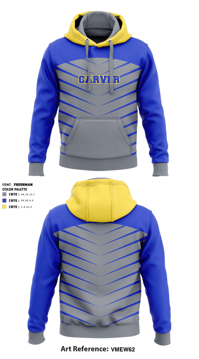 Carver High School football 51652941 Hoodie - 1