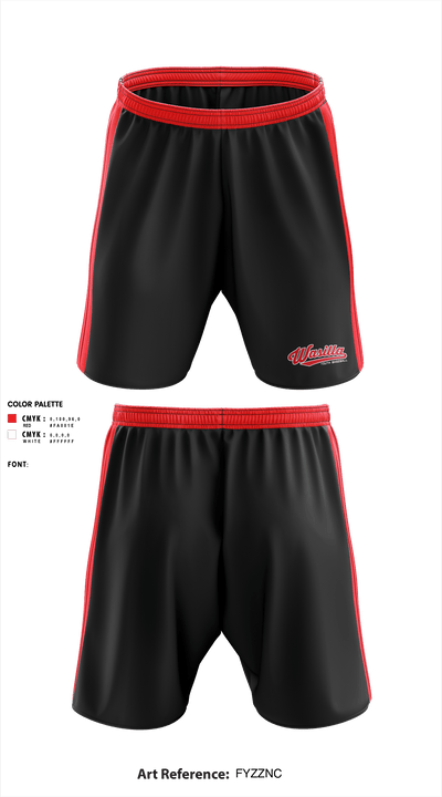 Wasilla Youth Baseball League 27960010 Athletic Shorts With Pockets - 3