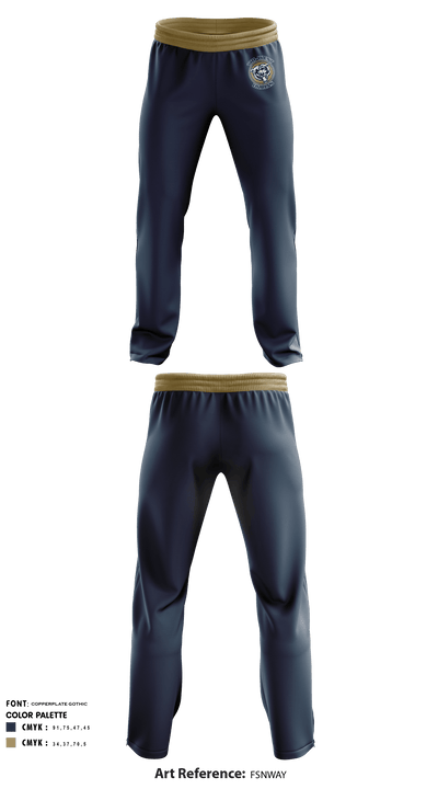 Tri-West High School Golf 24318444 Sweatpants - 1