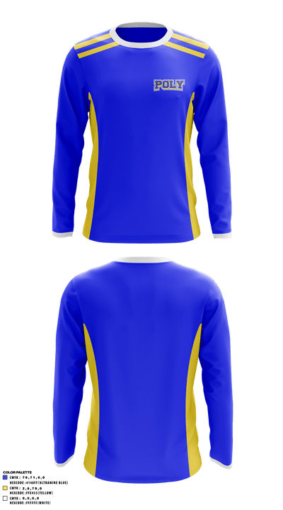 Poly High School 95418148 Long Sleeve Performance Shirt - 1