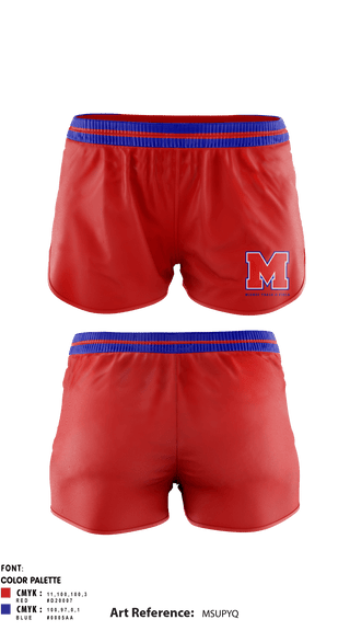 Women's Shorts, Midway High School Track, Track & Field, Teamtime, Team time, sublimation, custom sports apparel, team uniforms, spirit wear, spiritwear, sports uniforms, custom shirts, team store, custom team store, fundraiser sports, apparel fundraiser