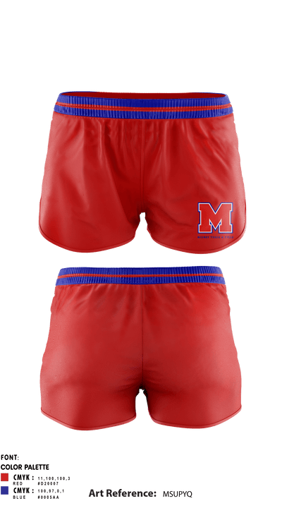 Midway High School Track 35894207 Women's Shorts - 1