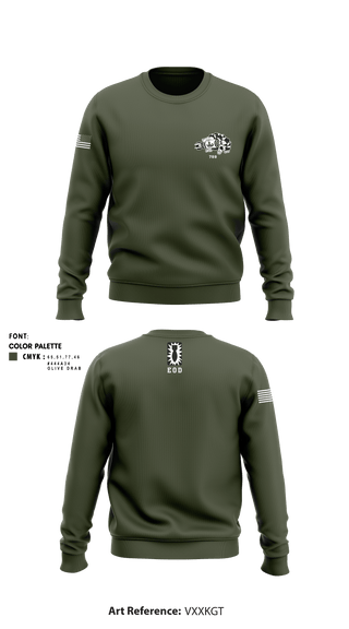 Crew Neck Sweatshirt, , Army, Teamtime, Team time, sublimation, custom sports apparel, team uniforms, spirit wear, spiritwear, sports uniforms, custom shirts, team store, custom team store, fundraiser sports, apparel fundraiser