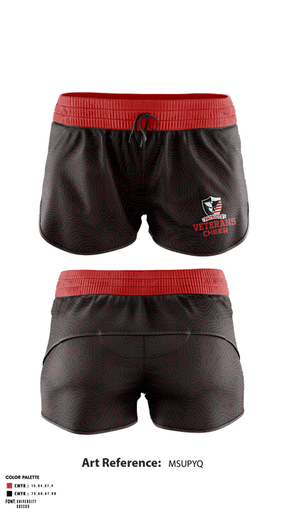 Veterans Memorial High School Cheer 12997133 Women's Shorts - 1