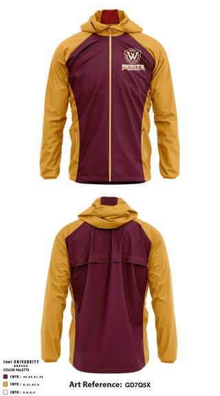 Windbreaker, Derita Warriors, Football, Teamtime, Team time, sublimation, custom sports apparel, team uniforms, spirit wear, spiritwear, sports uniforms, custom shirts, team store, custom team store, fundraiser sports, apparel fundraiser
