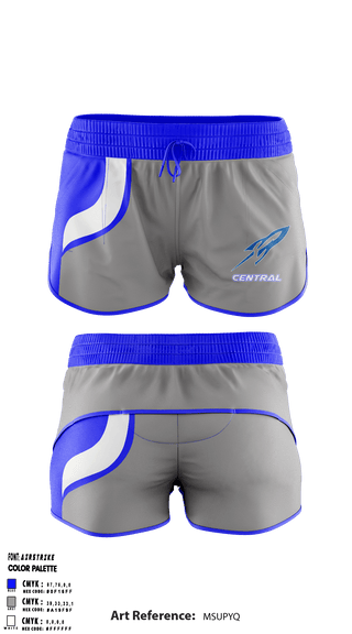 Track Shorts, Central High School (Burlington), Track & Field, Teamtime, Team time, sublimation, custom sports apparel, team uniforms, spirit wear, spiritwear, sports uniforms, custom shirts, team store, custom team store, fundraiser sports, apparel fundraiser