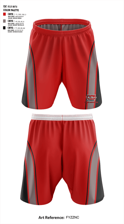 Combs High School Badminton 72881813 Athletic Shorts With Pockets - 1