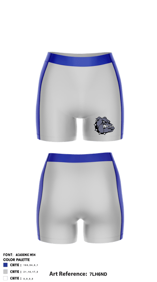 Women's Compression Shorts, Mastery South Bulldogs, Cross Country, Teamtime, Team time, sublimation, custom sports apparel, team uniforms, spirit wear, spiritwear, sports uniforms, custom shirts, team store, custom team store, fundraiser sports, apparel fundraiser