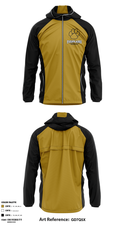 Everglades Preparatory Academy Football 554992 Windbreaker - 1
