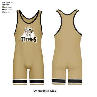 Treasure Coast Titans 33614318 Wrestling Singlet - 1