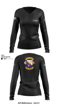 98th CA BN S6 97600586 Women's Long Sleeve V-neck Shirt - 3
