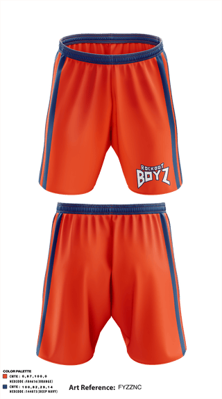 Athletic Shorts With Pockets, RockOut BOYZ, Football, Teamtime, Team time, sublimation, custom sports apparel, team uniforms, spirit wear, spiritwear, sports uniforms, custom shirts, team store, custom team store, fundraiser sports, apparel fundraiser