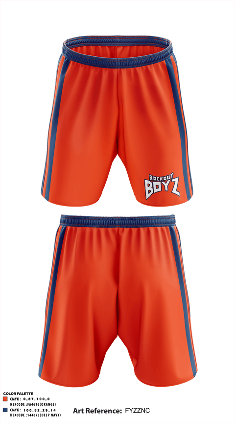 Athletic Shorts With Pockets, RockOut BOYZ, Football, Teamtime, Team time, sublimation, custom sports apparel, team uniforms, spirit wear, spiritwear, sports uniforms, custom shirts, team store, custom team store, fundraiser sports, apparel fundraiser