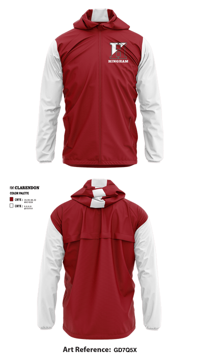 Hingham High School 58951537 Windbreaker - 2