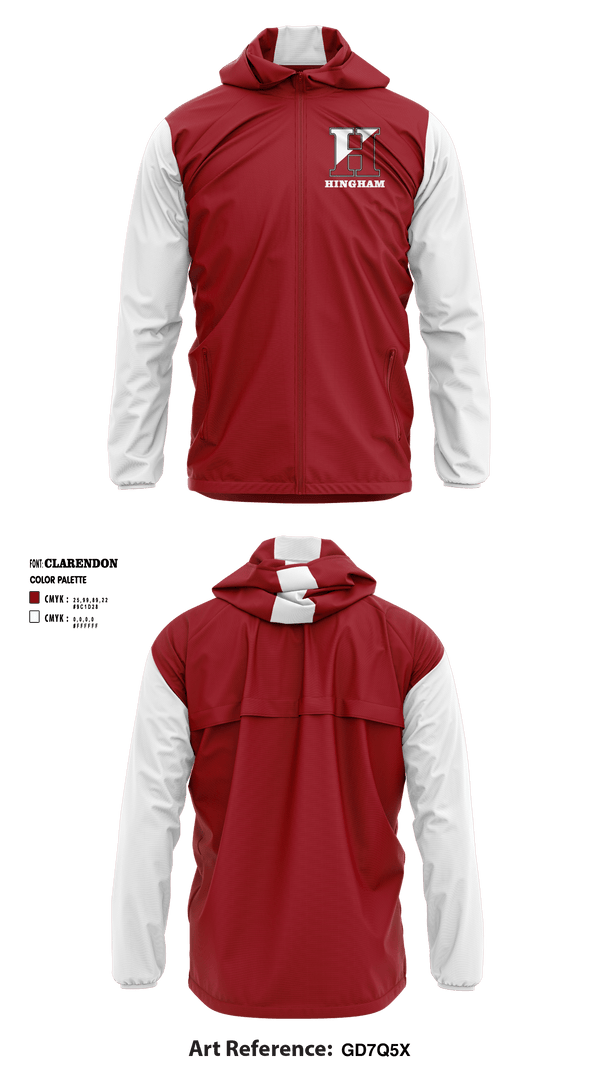 Windbreaker, Hingham High School, Spirit Store, Teamtime, Team time, sublimation, custom sports apparel, team uniforms, spirit wear, spiritwear, sports uniforms, custom shirts, team store, custom team store, fundraiser sports, apparel fundraiser