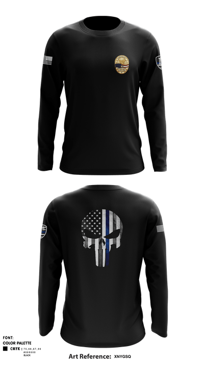 Lynn Police Department 4419386 Long Sleeve Performance Shirt - 1