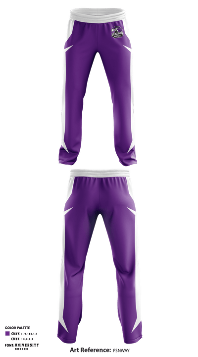 J C Harmon High School Football 94638198 Sweatpants - 1