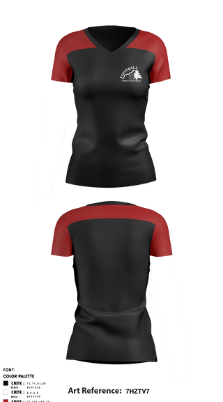 Women's Short Sleeve Vneck Shirt, Foothill Girls Softball League, Softball, Teamtime, Team time, sublimation, custom sports apparel, team uniforms, spirit wear, spiritwear, sports uniforms, custom shirts, team store, custom team store, fundraiser sports, apparel fundraiser