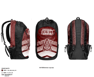 Gear Bag, Alabama A & M Volleyball, Women's Volleyball, Teamtime, Team time, sublimation, custom sports apparel, team uniforms, spirit wear, spiritwear, sports uniforms, custom shirts, team store, custom team store, fundraiser sports, apparel fundraiser