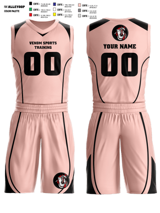Basketball Uniform, Venom Sports Training, Men's Basketball, Teamtime, Team time, sublimation, custom sports apparel, team uniforms, spirit wear, spiritwear, sports uniforms, custom shirts, team store, custom team store, fundraiser sports, apparel fundraiser