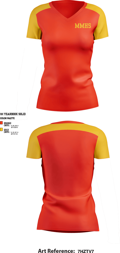 Women's Short Sleeve Vneck Shirt, MMHS, Women's Volleyball, Teamtime, Team time, sublimation, custom sports apparel, team uniforms, spirit wear, spiritwear, sports uniforms, custom shirts, team store, custom team store, fundraiser sports, apparel fundraiser