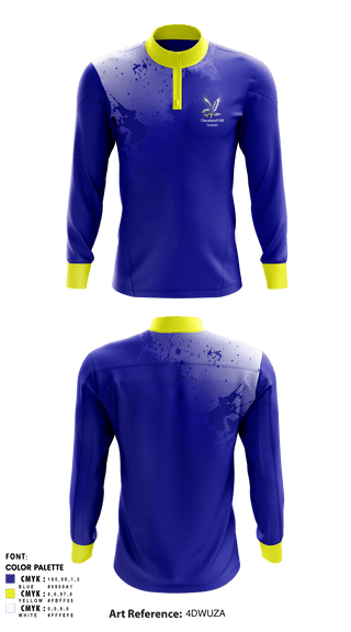 Quarter Zip Jacket, Cleveland Hill High School Tennis, Tennis, Teamtime, Team time, sublimation, custom sports apparel, team uniforms, spirit wear, spiritwear, sports uniforms, custom shirts, team store, custom team store, fundraiser sports, apparel fundraiser
