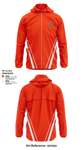 Windbreaker, Gallup High School Baseball, Baseball, Teamtime, Team time, sublimation, custom sports apparel, team uniforms, spirit wear, spiritwear, sports uniforms, custom shirts, team store, custom team store, fundraiser sports, apparel fundraiser