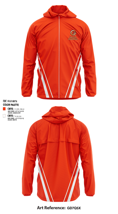 Gallup High School Baseball 65571001 Windbreaker - 1