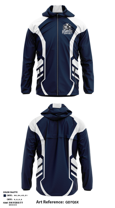Atlantic City High School Wrestling 59289004 Windbreaker - 1