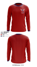Washington Academy Wrestling 3063553 Long Sleeve Rash Guard Shirt - 1