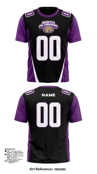North Alabama United 84507113 Short Sleeve Performance Shirt - 2