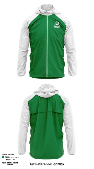 Windbreaker, Palo Alto High School Football, Football, Teamtime, Team time, sublimation, custom sports apparel, team uniforms, spirit wear, spiritwear, sports uniforms, custom shirts, team store, custom team store, fundraiser sports, apparel fundraiser