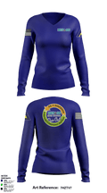 Katie’s Kickers 80906714 Women's Long Sleeve V-neck Shirt - 4